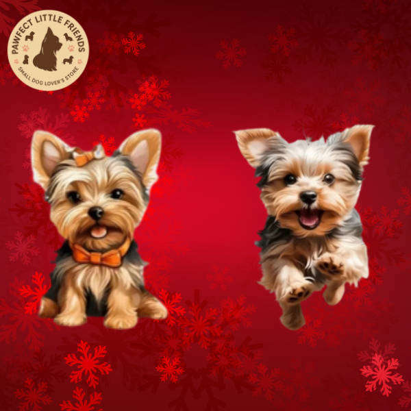 Set of 2 Yorkie Keychains - Double Sided Acrylic | Cute Gift for Pet Lovers
