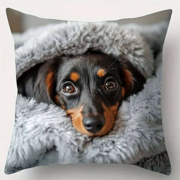 Dachshund Scatter Cushion Covers | Set of 4 | 45x45cm Dog Lover Home Décor