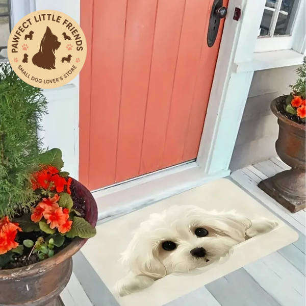 Cute Poodle Doormat | Skid-Proof, Memory Foam, Machine Washable (40x60cm)