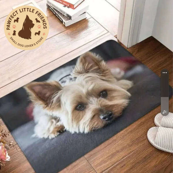 Cute Yorkie Doormat | Skid-Proof, Memory Foam, Machine Washable (40x60cm)