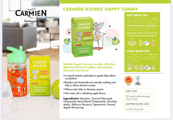 Carmien: Happy Tummy Rooibos tea