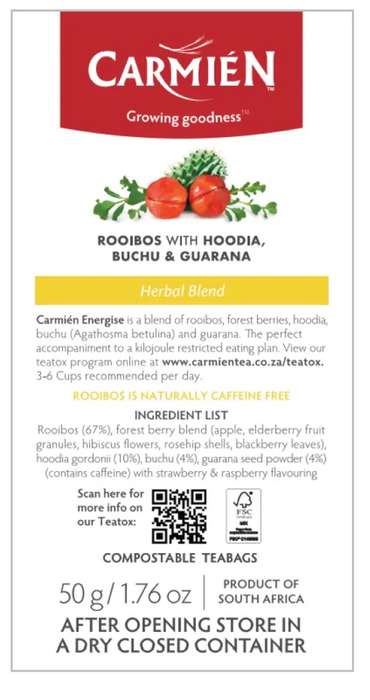 Carmien Rooibos tea: Energise