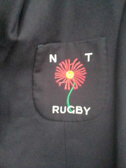 Vintage Northern Territory Rugby Blazer  Navy with Embroidered Emblem