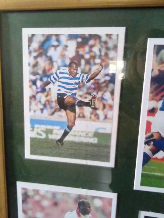 Chester Williams  Framed Rugby Tribute (27 Tests / 14 Tries) Springbok Legend