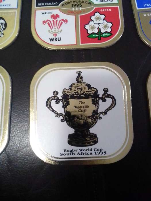1995 Rugby World Cup Commemorative Coaster Set  Complete (5 Sets with 30 Coasters)  South Africa