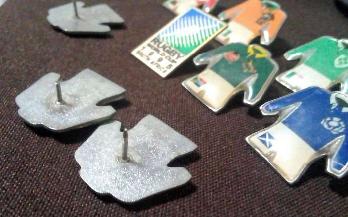Rugby World Cup 1995 South Africa enamel pin badges