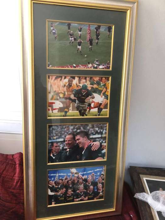 Springboks mid-2000s Vodacom Series framed photo set
