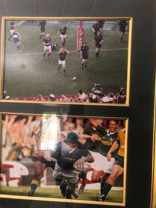 Springboks mid-2000s Vodacom Series framed photo set