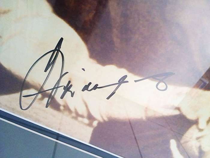 Framed Signed Frik du Preez Memorabilia Springbok Rugby Player of the 20th Century