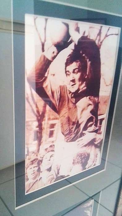 Framed Signed Frik du Preez Memorabilia Springbok Rugby Player of the 20th Century