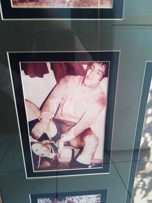 Framed Signed Frik du Preez Memorabilia Springbok Rugby Player of the 20th Century