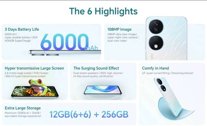 honor X7B 256gb