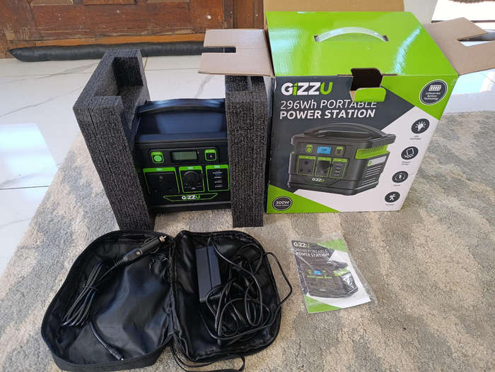 Gizzu 296wh portable power station