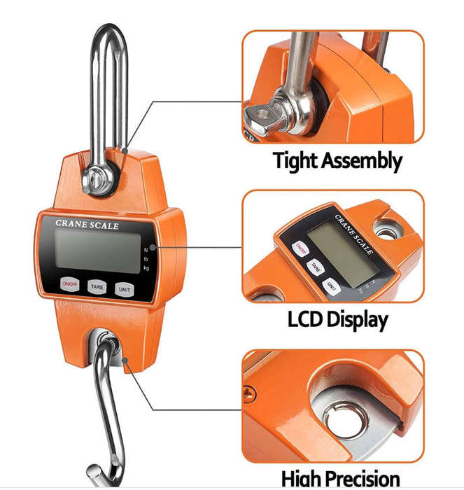 Hook Hanging Digital Electronic Crane Scale 300KG 600LBS