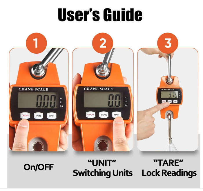 Hook Hanging Digital Electronic Crane Scale 300KG 600LBS