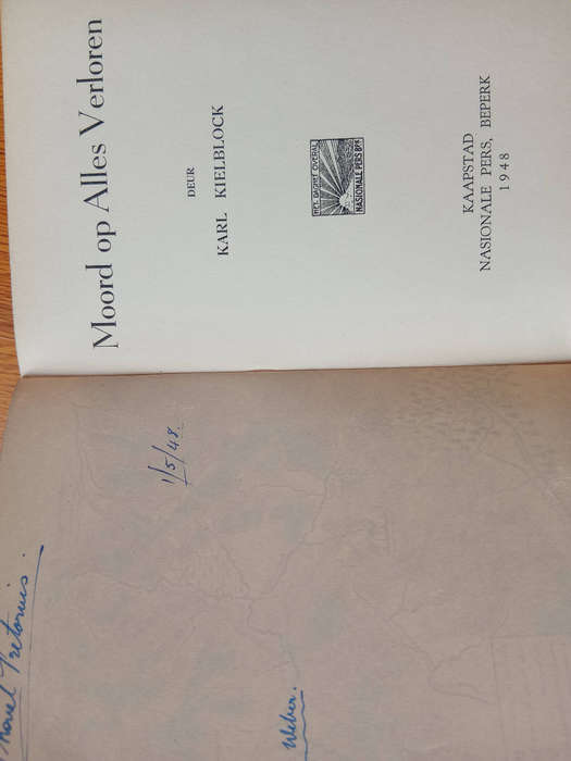MOORD OP ALLES VERLOREN, Karl Kielblock (1948)