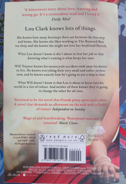 Me before you, Jojo Moyes