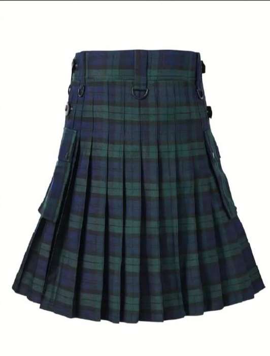 Green Tartan Men's Skirt