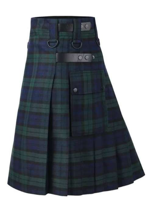 Green Tartan Men's Skirt