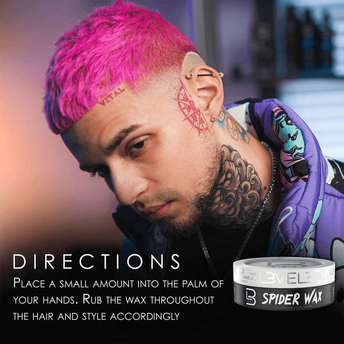 Hair L3VEL3  Spider Wax - Fiber Texture Wax