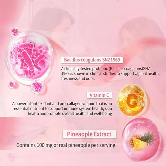 Premium Vital Nature Balance Feminine Gummies for Women's Sealed-1pack,Pineapple Feminine Gummies