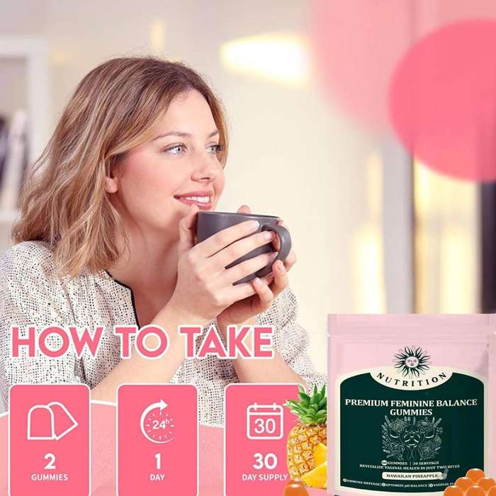 Premium Vital Nature Balance Feminine Gummies for Women's Sealed-1pack,Pineapple Feminine Gummies