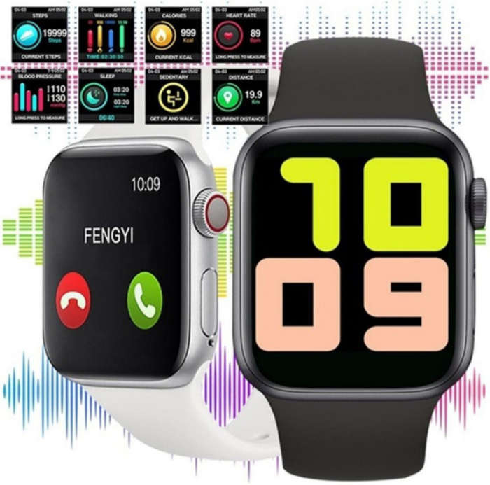 T500 Smartwatch and Fitness Tracker - Black