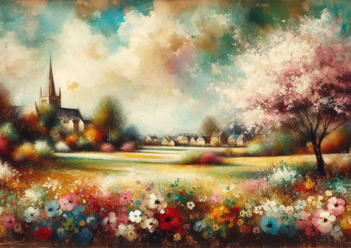 Digital Wildflower Wall Art
