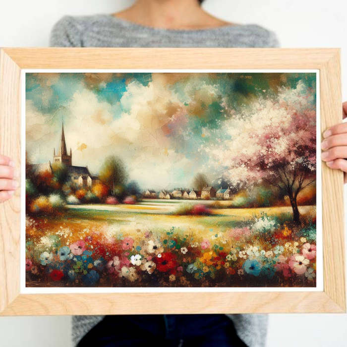 Digital Wildflower Wall Art