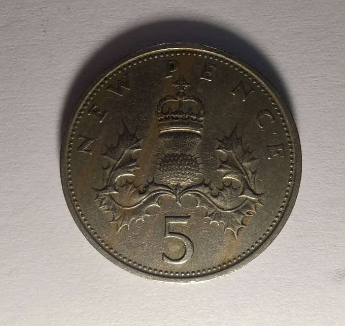 1969 5 New Pence