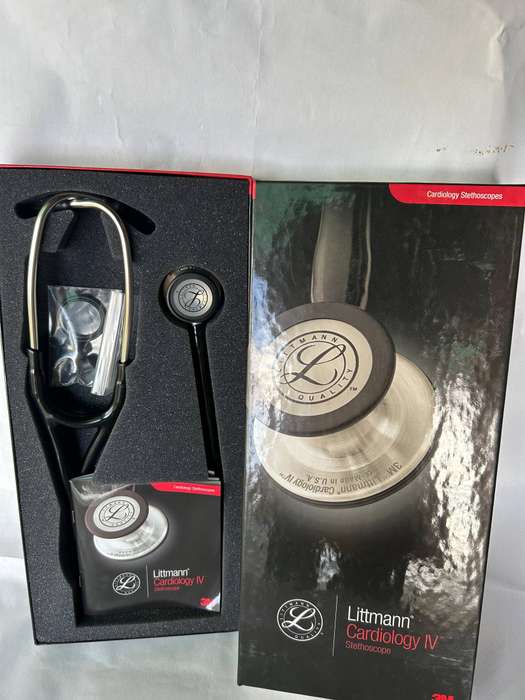 Littmann Cardiology IV Stethoscope (Black and Stainless Steel Finish)