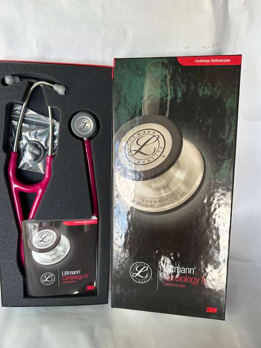 Littmann Cardiology IV Stethoscope (Raspberry and Stainless Steel Finish)