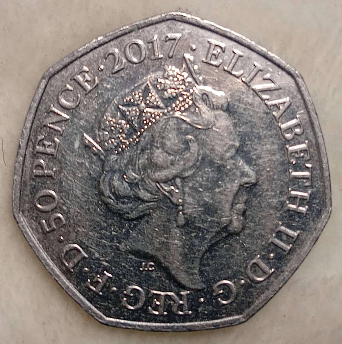 Beatrix Potter Collection: Benjamin Bunny 50 Pence Commemorative Coin.