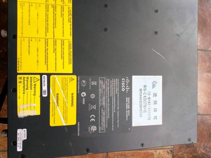 2012 Cisco Catalyst 4507R+E