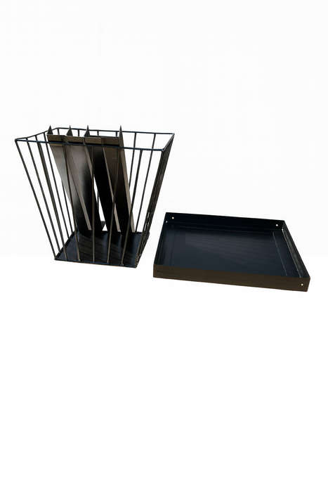 Square Steel Fire Basket  400 × 400 × 500 mm  Outdoor Patio/BBQ Use