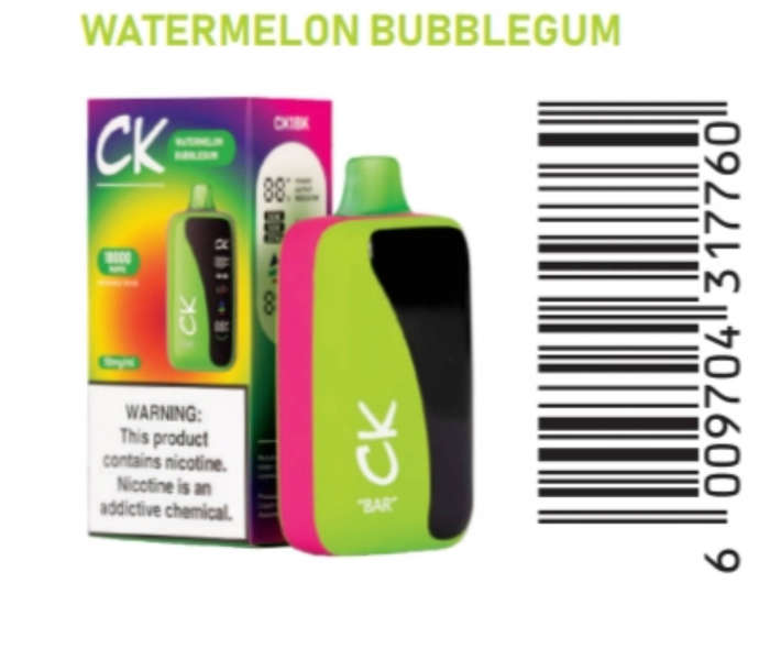 Ck Disposable Vape-18 k Puffs Watermelon Bubblegum