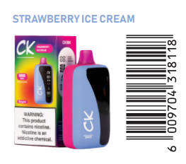 Ck Disposable Vape-18 k Puffs Strawberry Ice Cream