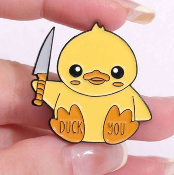 Duck You Brooch