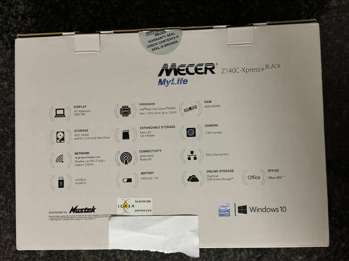 Mercer MyLife Z140C-Xpress+ 500GB