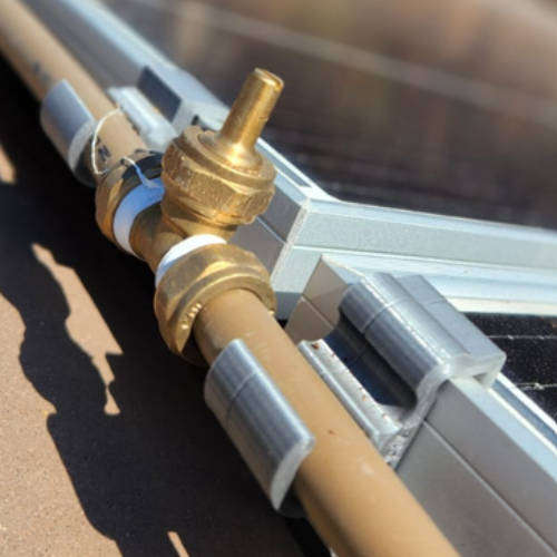 Core Solar Panel Pipe Bracket 30mm (15mm ID) - 25 Piece