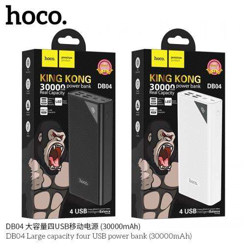 Hoco DB04 Large Capacity Four USB Power Bank (30000mAh)  Black