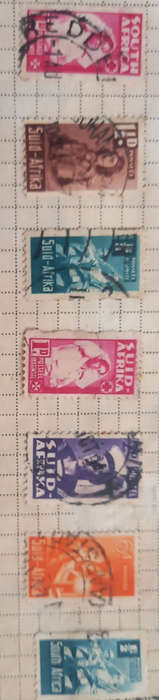 One set of South African WW2 issued stamps