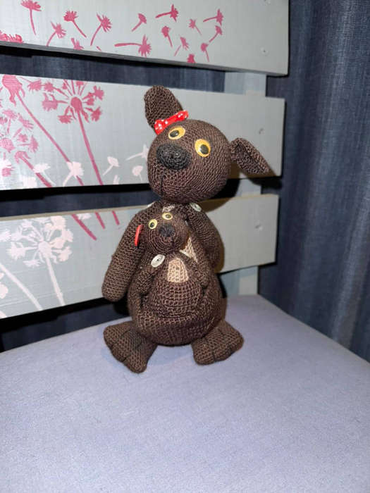 Crochet plushies - Kangaroo and Joey
