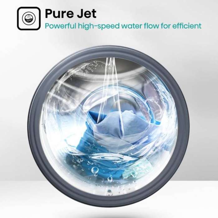 Hisense 8Kg Front Loader Washing Machine with Inverter (Silver)
