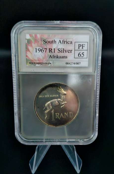 1967 R1 Silver Afrikaans ( PF 65)