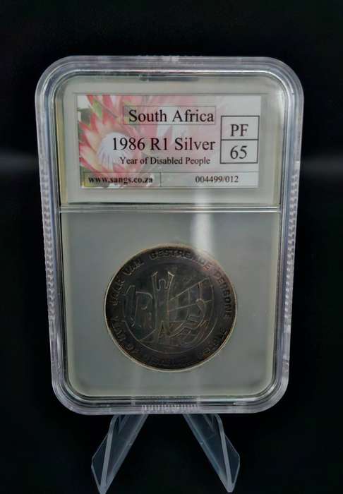1986 R1 Silver Year of the disabled people (PF65)