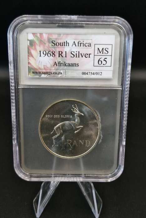 1968 R1 Silver Afrikaans MS 65