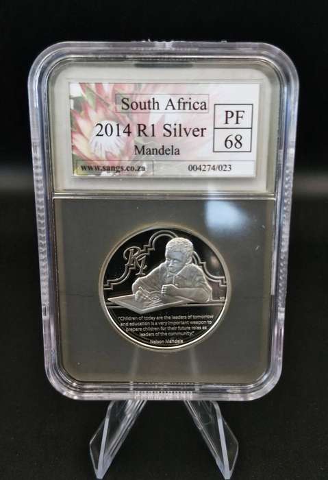 2014 R1 Silver Mandela PF 68