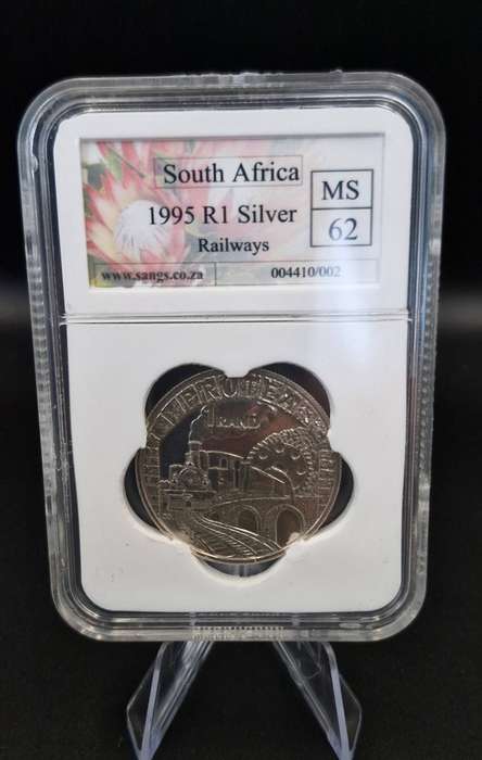1995 R1 silver Railways MS 62