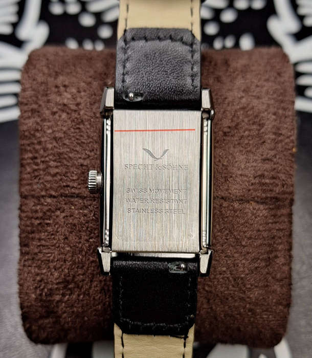 Specht & Söhne Unisex Reverso Watch (SP0028-1 Inverso Noir)